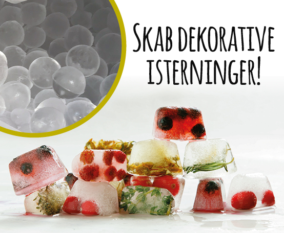 Dekorative isterninger, kreativ servering, isterningemaskiner, KEN STORKØKKEN